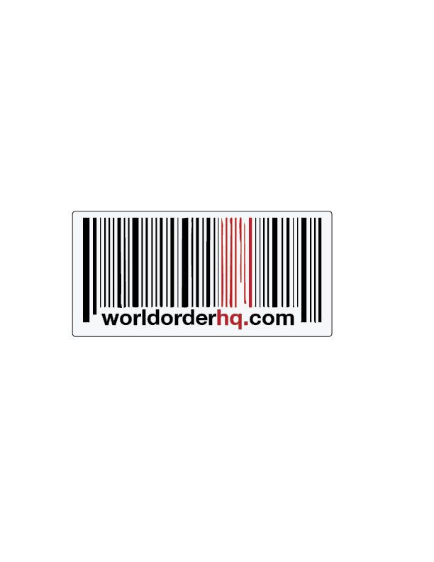 campaign sticker - world order