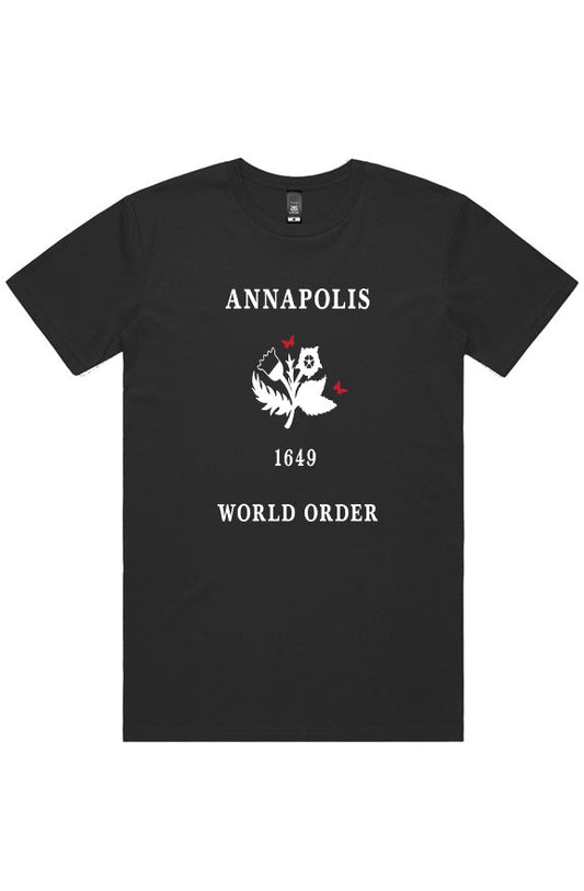 annapolis tee (black) - world order