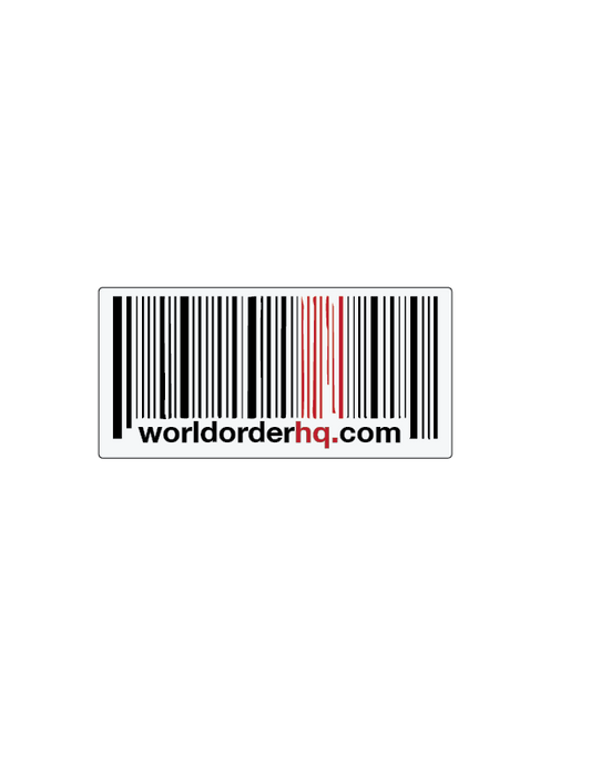 campaign sticker - world order