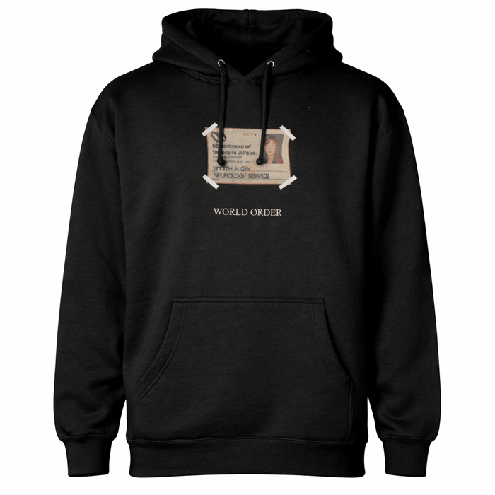 fake i.d. hoodie — world order
